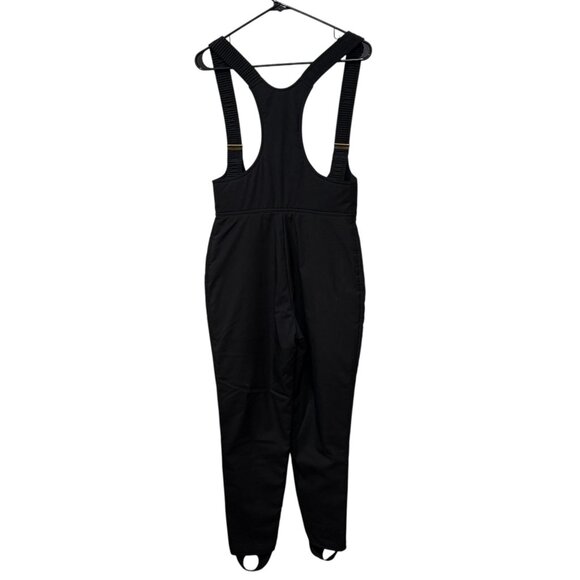 Vintage Fera Womens Black Insulated Ski Bib Overalls Adjustable Straps size 10 - Picture 4 of 4